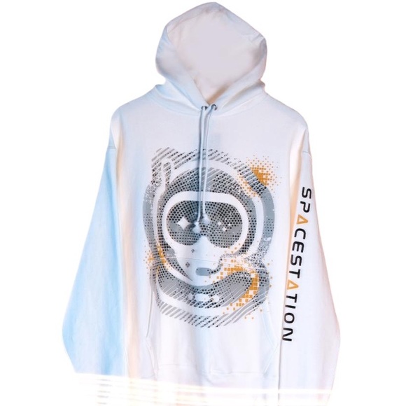 Champion Gaming Spacestation  Hoodie White L - Picture 1 of 3
